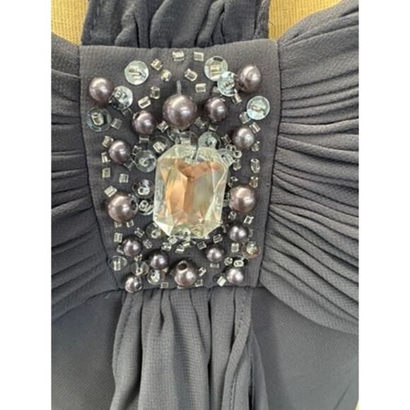"CAMILLE LA VIE" VNT Halter Dress SZ 10P Babydoll Fairy Bling Detail Loose Bead - Picture 13 of 13